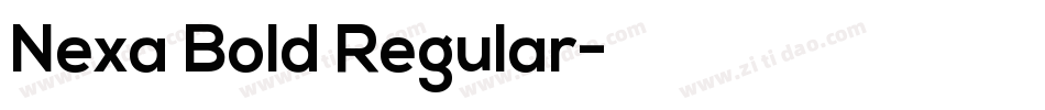 Nexa Bold Regular字体转换